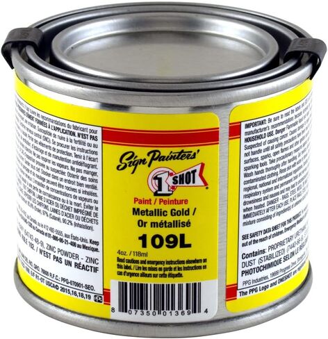 Metallic Gold Pinstriping Lettering Enamel Paint, 1/4 Pint in Saudi Arabia