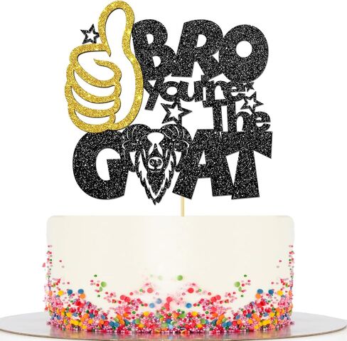 Bro You the Goat Cake Topper Goat Theme ديكورات أعياد الميلاد والتقاعد أعظم تخرج على الإطلاق in Kuwait