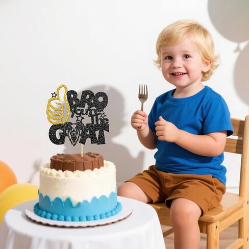 Bro You the Goat Cake Topper Goat Theme ديكورات أعياد الميلاد والتقاعد أعظم تخرج على الإطلاق in Kuwait