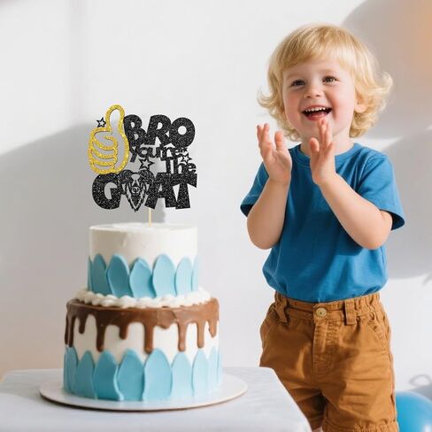 Bro You the Goat Cake Topper Goat Theme ديكورات أعياد الميلاد والتقاعد أعظم تخرج على الإطلاق in Kuwait