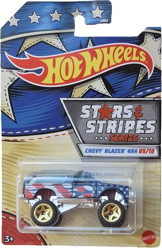 Hot Wheels Stars & Stripes Series Chevy Blazer 4x4 5/10, Blue in Saudi Arabia