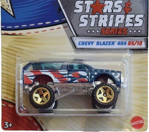 Hot Wheels Stars & Stripes Series Chevy Blazer 4x4 5/10, Blue in Saudi Arabia