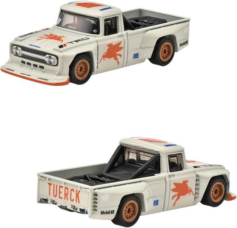 مجموعة Hot Wheels Premium Collector، 4 مركبات مصبوبة، Speed ​​Waze، طائرة مائية كلاسيكية، شاحنة Citroen H، شاحنة Toyota Stout Drift in Saudi Arabia