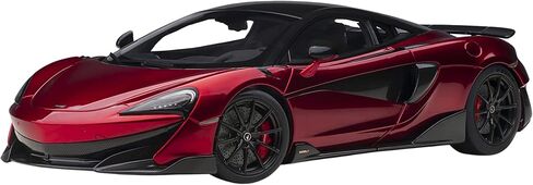 Auto Art Models McLaren 600LT Vermillion Red and Carbon 1/18 Model Car by Autoart 76085 in Saudi Arabia