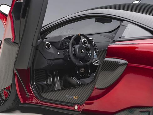 Auto Art Models McLaren 600LT Vermillion Red and Carbon 1/18 Model Car by Autoart 76085 in Saudi Arabia