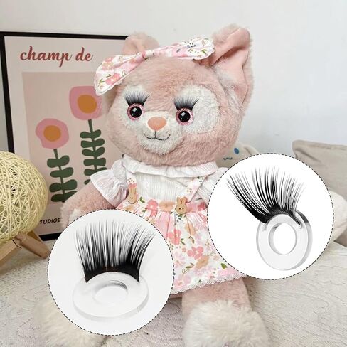 Tingveill Doll Eyelashes Kit for Doll Making, 20 PCS 5 Sizes, Easy to Apply, Eyelash Replacement for DIY Craft & Repair in Saudi Arabia