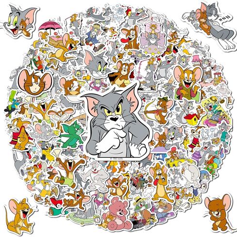 100PCS Stickers-Officially Licensed, Waterproof Durable Vinyl Decals for Kids Crafts, Laptops, Scrapbooking (Classic Cartoon Design) in Saudi Arabia