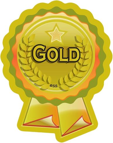 SuperStickers Gold, Silver and Bronze Rosette Stickers (120 Stickers) in Saudi Arabia