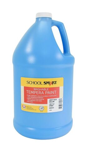 School Smart Washable Tempera Paint, Light Blue, 1 Gallon Bottle in Saudi Arabia
