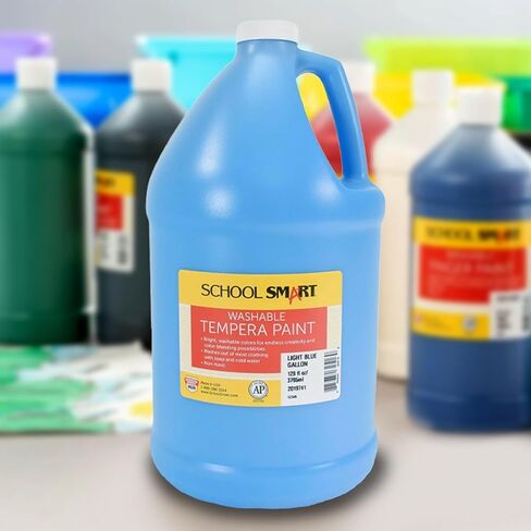 School Smart Washable Tempera Paint, Light Blue, 1 Gallon Bottle in Saudi Arabia