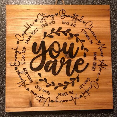 Christian Stencils for Crafts Reusable Motivational Bible Verse Stencil Template Religious Stencils for Painting on Wood Sign Fabric Canvas DIY Crafts in Kuwait