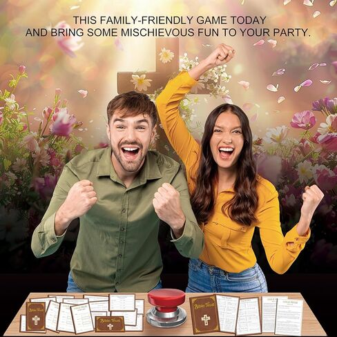 Bible Feud Quiz, Bible Trivia Games for Family, Family Feud Game for Adults, Bible Family Feud Questions, Games for Church Group, Trivia Cards(scyx01) in Saudi Arabia