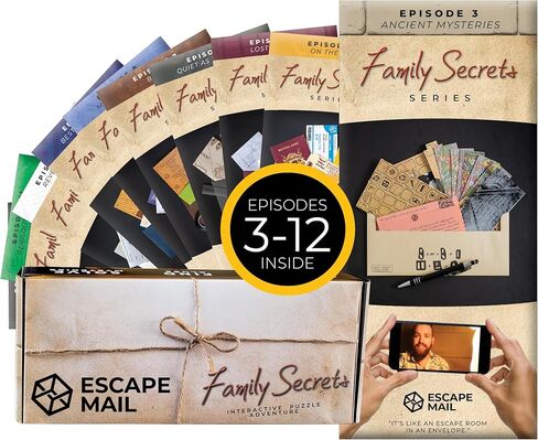 Escape Mail Episode 1 [2nd Edition]: Family Secrets Cooperative Escape Room Game for Families | Envelope | Immersive Storyline | Age 10+ in Saudi Arabia