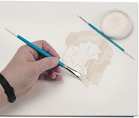 سائل إخفاء أرتاراما من جيري لمجموعة الطلاء بالألوان المائية مع زجاجة 40 مل، مجموعة 10 فرش صناعية، 2 التقاط أسمنت مطاطي؛ تفاصيل دقيقة، سهلة الإزالة in Kuwait