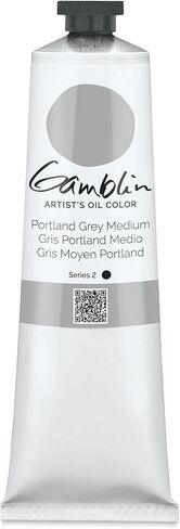 Gamblin Artist Oil Color - Portland Grey Medium - 150 ml Tube in Saudi Arabia