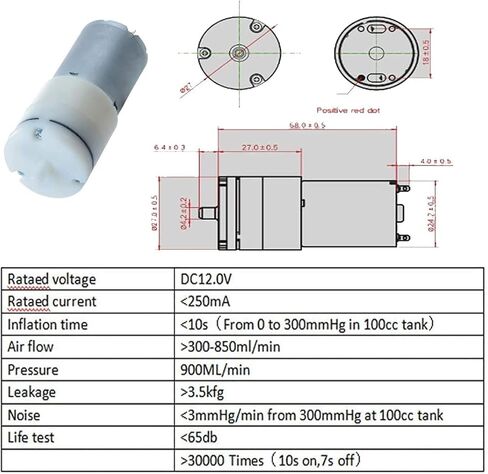 Saim DC 12V Mini Air Pump Motor for Aquarium Tank Oxygen Circulate 2 Pcs in Saudi Arabia