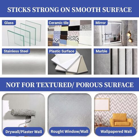 Suction Hook, 14 Packs Combo -4 Small 8 Medium 2 Large,Waterproof Bathroom Suction Hooks for Shower, Kitchen, Window Suction Cups with Hooks - Removable Wreath Door Hanger in Saudi Arabia