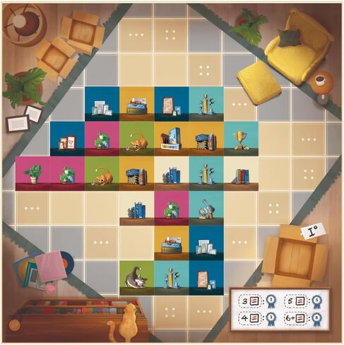 لعبة My Shelfie Board - قم بتنظيم رفك واعرض كنوزك! لعبة استراتيجية، لعبة عائلية ممتعة للأطفال والكبار، للأعمار من 8 سنوات فما فوق، 2-4 لاعبين، وقت لعب لمدة 30 دقيقة، من إنتاج شركة Lucky Duck Games in Kuwait