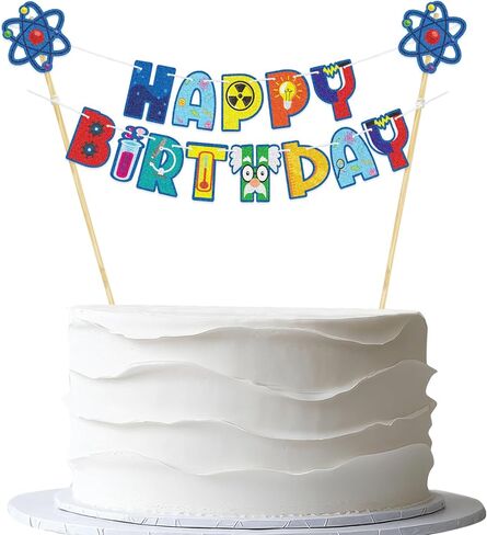 لافتة علوية لكعكة عيد ميلاد سعيد على شكل ضفدع - رايات حفلات كعكة على شكل ضفدع أخضر مثبتة مسبقًا - لوازم حفلات أعياد ميلاد زواحف الغابات المطيرة للأطفال in Kuwait
