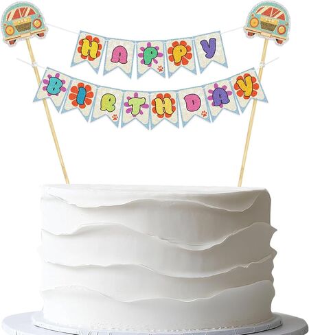 لافتة علوية لكعكة عيد ميلاد سعيد على شكل ضفدع - رايات حفلات كعكة على شكل ضفدع أخضر مثبتة مسبقًا - لوازم حفلات أعياد ميلاد زواحف الغابات المطيرة للأطفال in Kuwait
