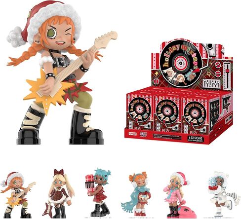POP MART Lil Peach Riot Holiday Mixtape Series Blind Box Figures, Collectible Toys Home Decorations, Holiday Birthday Gifts for Girls and Boys, Single Box in Saudi Arabia