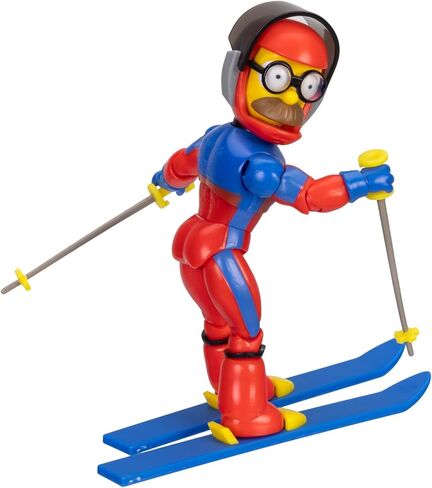The Simpsons Action Figures 5-Inch SS Flanders with Ski Poles and Skis in Kuwait