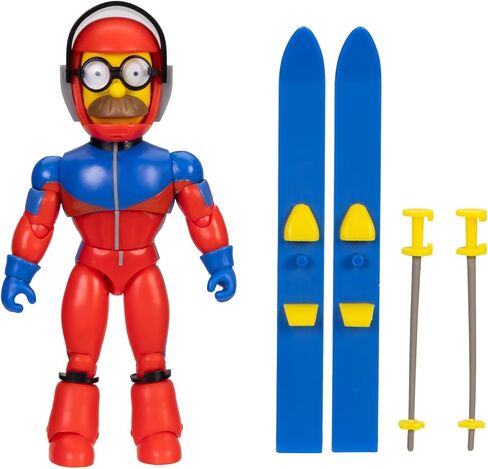 The Simpsons Action Figures 5-Inch SS Flanders with Ski Poles and Skis in Kuwait