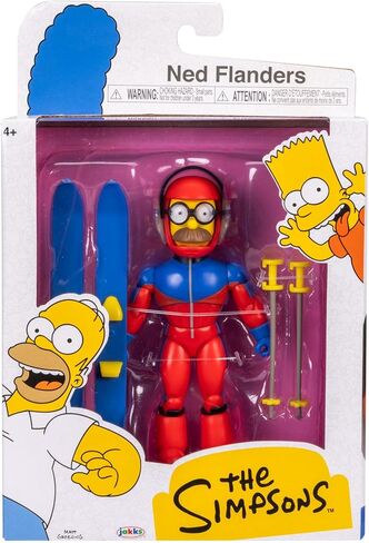 The Simpsons Action Figures 5-Inch SS Flanders with Ski Poles and Skis in Kuwait