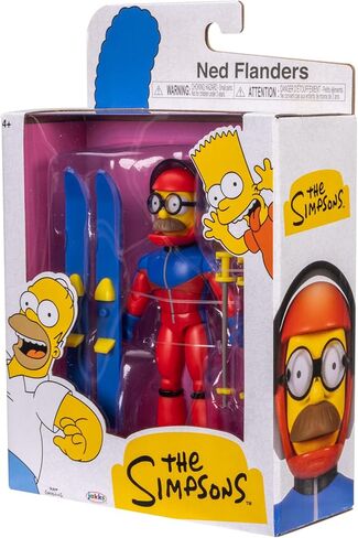 The Simpsons Action Figures 5-Inch SS Flanders with Ski Poles and Skis in Kuwait