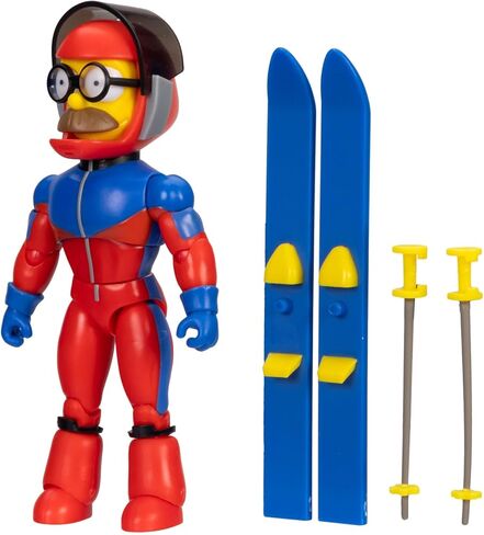The Simpsons Action Figures 5-Inch SS Flanders with Ski Poles and Skis in Kuwait