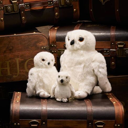 Harry Potter Hedwig Soft Toy - Medium 8" Plush Toy Owl - Collectible - White Snowy Owl with Yellow Eyes & Black Beak - Stuffed Animal Gift for Fans, Kids & Collectors in Saudi Arabia