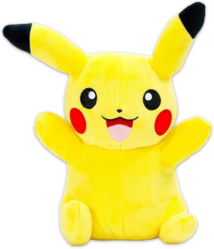 Pokemon Plushie Set - 2 Pc Bundle with 5" and 8" Pikachu Plush Figures Plus Bookmark and Trading Cards | Soft Pokemon Pikachu Stuffed Animals Pack in Saudi Arabia