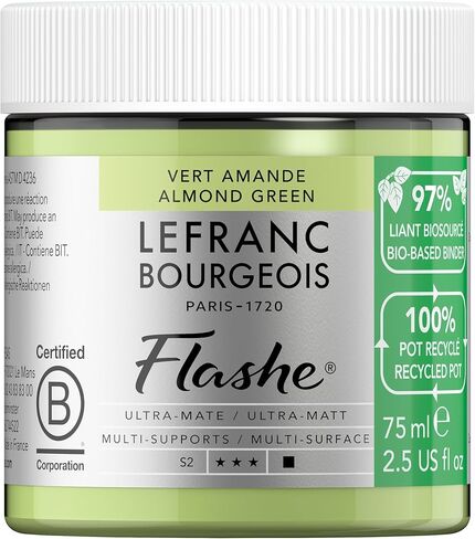 طلاء أكريليك وفينيل حيوي من Lefranc Bourgeois Flashe، وعاء قابل لإعادة التدوير سعة 75 مل، تيراكوتا شاحب in Kuwait