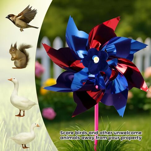 JOHOUSE 100PCS Plastic Rainbow Pinwheels for Kids - Party Favors, Garden Yard Decorations, DIY Crafts, Bird Deterrent for Outside Windmills in Saudi Arabia