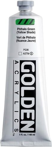 Golden Heavy Body Acrylic - Phthalo Green Yellow Shade - 5 oz Tube in Saudi Arabia