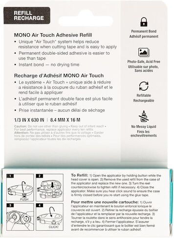 Tombow 62157 Mono Air Recycled Permanent Adhesive, Refill 1-Pack in Saudi Arabia