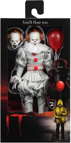 NECA 2017 IT: Pennywise - مجسم عمل بمقياس الملابس مقاس 8 بوصات in Saudi Arabia