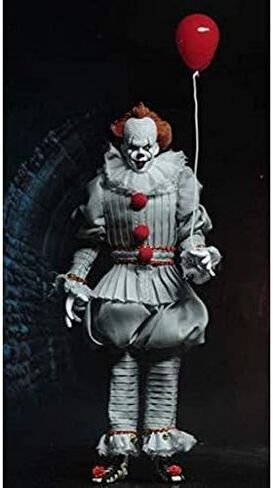 NECA 2017 IT: Pennywise - مجسم عمل بمقياس الملابس مقاس 8 بوصات in Saudi Arabia
