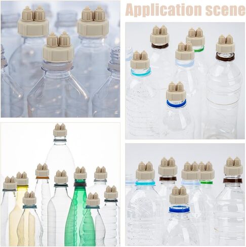 WADORN 8Pcs Aquarium CO2 Generator-DIY Carbon Dioxide Reactor Bottle Caps DIY Plants Air Diffuser Generators Quick Screw Twist Bottle Cap for Aquarium Fish Tank Live Plants Hydroponics in Saudi Arabia