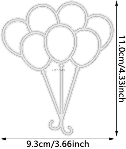 Bunches of Balloons Metal Cutting Dies for Card Making, Paper Embossing Die Cuts Kit Templates Supplies, Photo Frame Album DIY Scrapbooking Stencils Sets in Kuwait