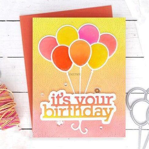 Bunches of Balloons Metal Cutting Dies for Card Making, Paper Embossing Die Cuts Kit Templates Supplies, Photo Frame Album DIY Scrapbooking Stencils Sets in Kuwait