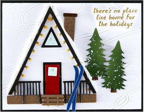 Spellbinders BP-335 Ski-Son's Greetings Sentiments BetterPress Plate & Die Set from The Ski-Son's Greetings Collection by Simon Hurley in Saudi Arabia