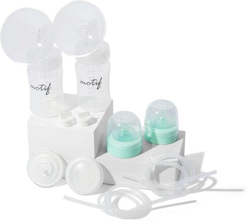 Motif Medical, Luna Double Pumping Kit, Replacement Parts for Breast Pump 21mm Clear in Kuwait