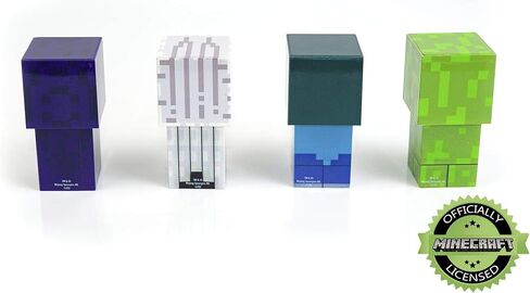 Minecraft Mini Mob 4-Piece Figure Mood Light Set | Battery Operated LED Lights in Saudi Arabia
