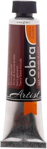 Cobra Artist Water Mixable Oil Colour - Burnt Sienna 40ml Tube in Saudi Arabia