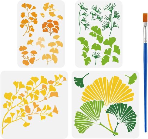 FINGERINSPIRE 4 قطع استنسل رموز مصرية للرسم بفرشاة A4/11.8 بوصة قابلة لإعادة الاستخدام قالب إله أنوبيس أبو الهول الهيروغليفي عين حورس استنسل بلاستيكي PET مصر قالب للديكور in Kuwait