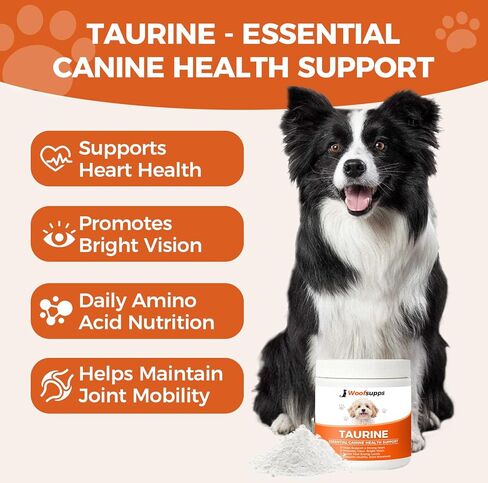 مسحوق توراين نقي للكلاب من ووف سابس، مكمل توراين للكلاب، 200 جرام (قطعة واحدة) in Kuwait