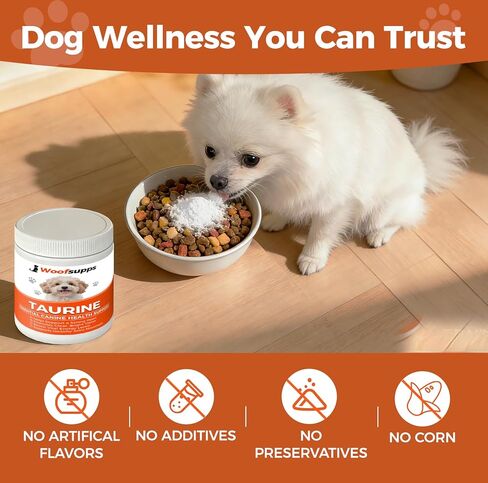 مسحوق توراين نقي للكلاب من ووف سابس، مكمل توراين للكلاب، 200 جرام (قطعة واحدة) in Kuwait