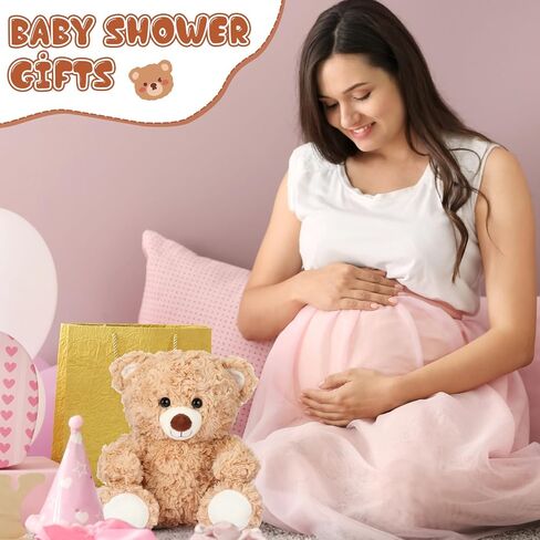 16 Pieces 8 Inch Bear Stuffed Animal Bulk for Soft Stuffed Bear Plush Toys Party Favors Animal Decorations for Birthday Baby Shower Valentine's Day Party Gifts Supplies in Saudi Arabia