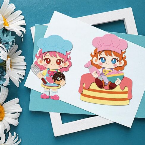 GLOBLELAND Cute Chef Cutting Dies for Card Making Baking Tools Metal Die Cuts Baker Cuts Stencils for DIY Embossing Scrapbooking Crafts Paper Decor in Saudi Arabia